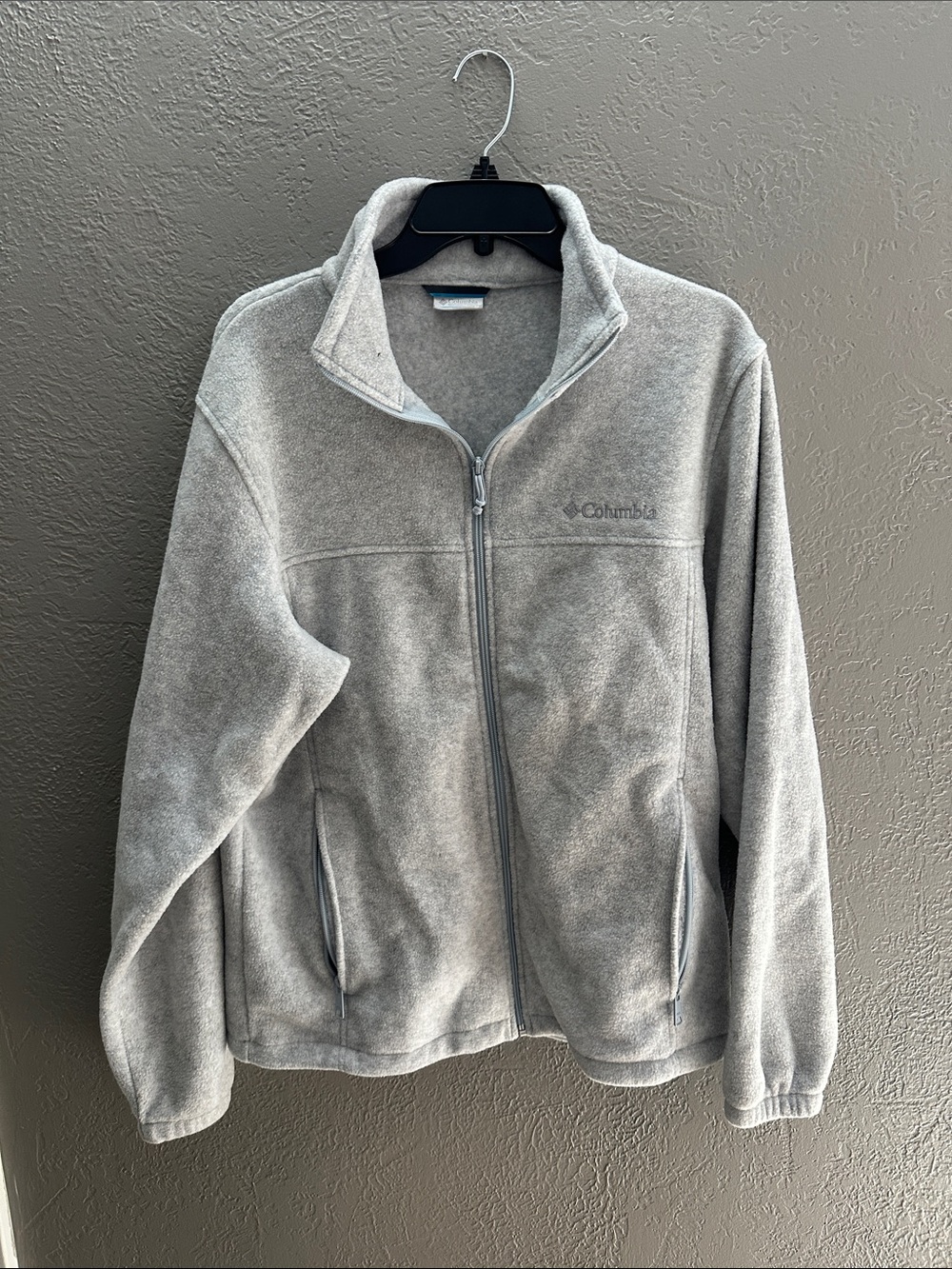 Columbia Gray Full-Zip Fleece Jacket